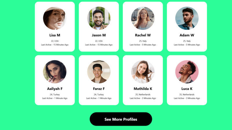 1v1 Chat offers video, audio, text, and live options to suit every comfort level.