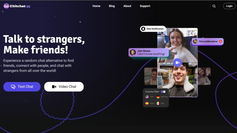 ChitChat lets you meet real people worldwide through text, video, and voice—quick, simple, and fun.