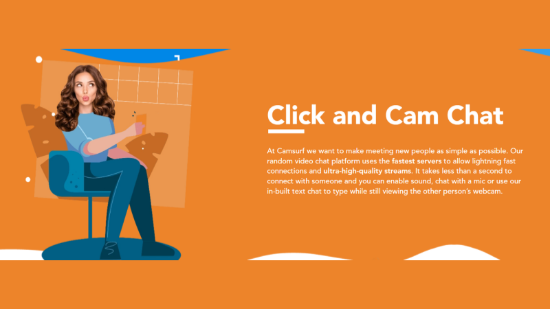 Instantly video chat with strangers anywhere, anytime, on Camsurf.