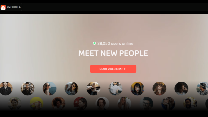 HOLLA lets you tap and instantly chat with strangers worldwide.
