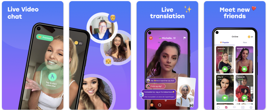1v1 Video Chats on Mili