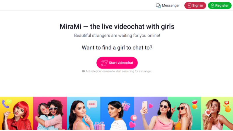 Mirami keeps chats fresh by connecting you only with interested girls worldwide