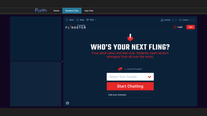 FunYo TV is like flipping live global channels, each click a new person, a new chat.