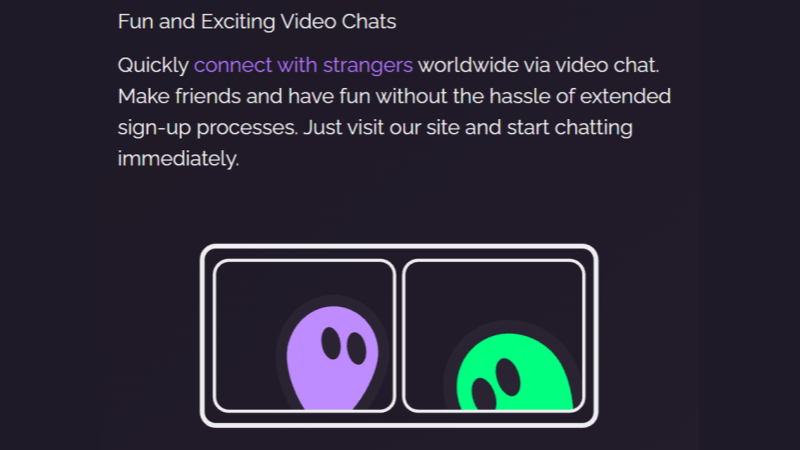 Vooz provides relaxed anonymous chats with flexible text and video control.