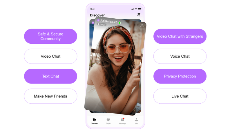 TinChat offers smooth private 1v1 chats alongside group options.