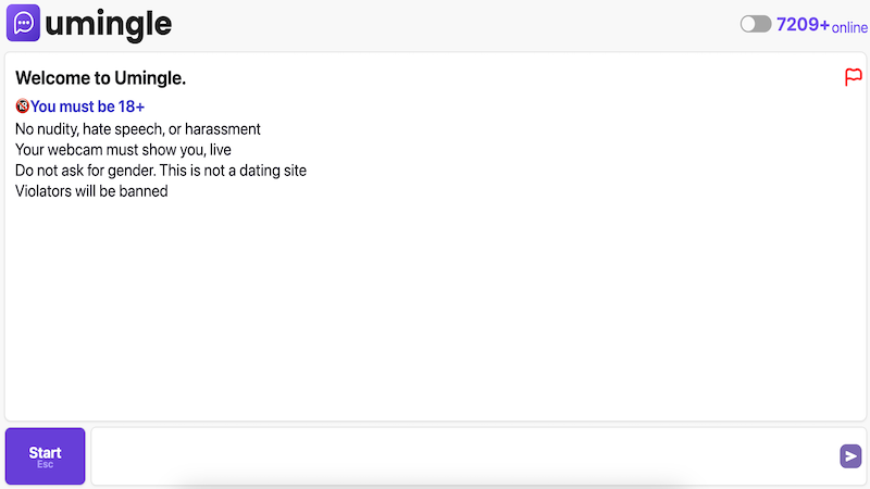 uhmegle-chat interface