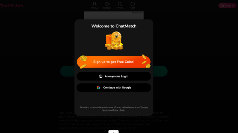 Chat Match ChatMatch: Quick & Simple Random Video Chat Platform - Pink Chat