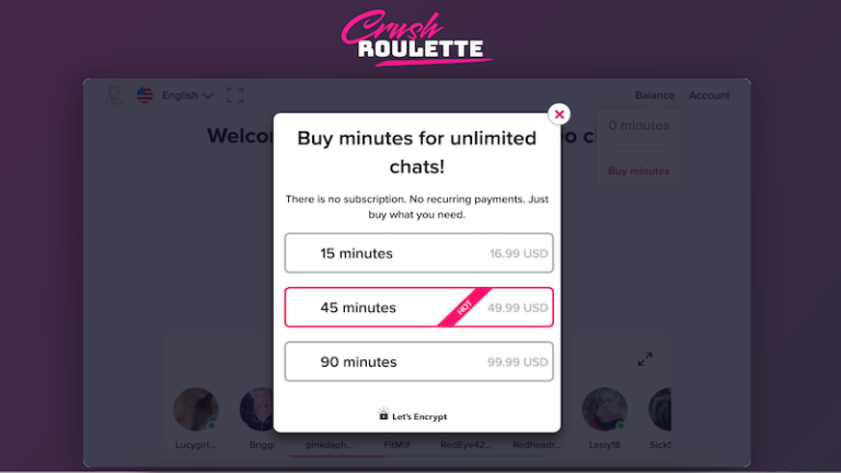 CrushRoulette Review: Random Video Chat with Women - Pink Chat