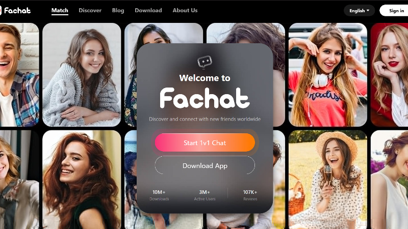 Sign up for Fachat via email or social media with verification for safety.