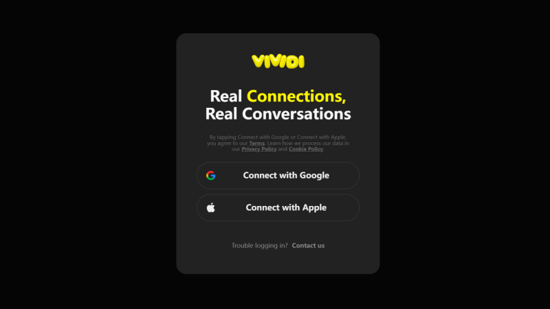 Vividi Unlimited lets you set gender and region preferences for more controlled matching.