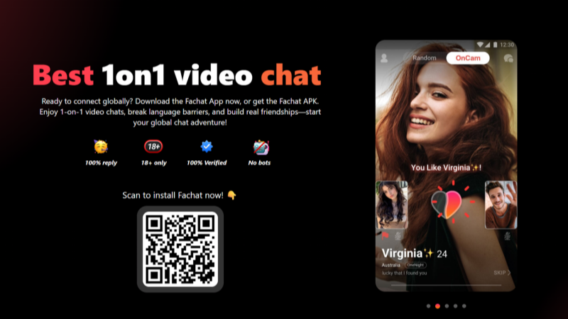Fachat works seamlessly on desktop and mobile for flexible video chatting.